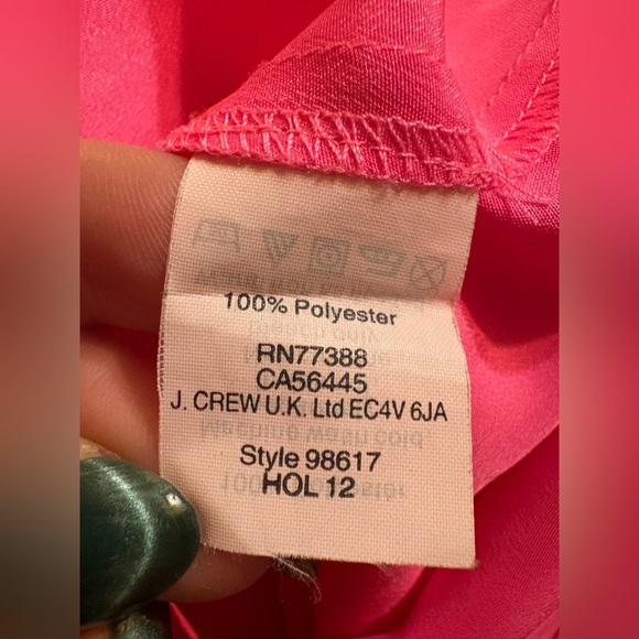 J. Crew Hot Pink Blouse XS - Picture 7 of 7